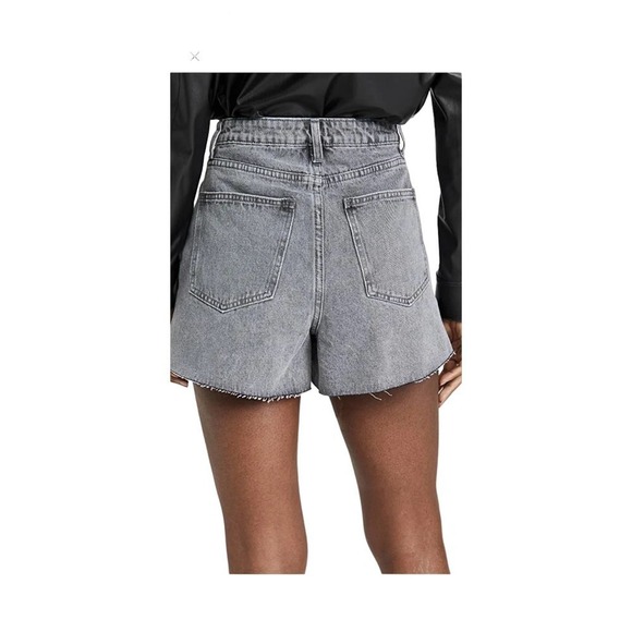 WeWoreWhat The Boyfriend Denim Short Size 24 in Washed Grey New - Picture 2 of 8